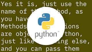 Famous How do I pass a method as a parameter in Python Wealth