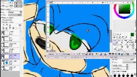 Sonic SAI Tutorial part 1 the color and eyes
