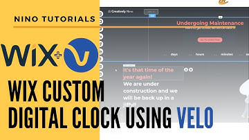 How to Add a Custom Digital Clock to Your Wix Website - Wix Code Tutorial - Velo