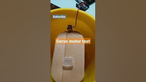 Servo motor test | smart Dustbin project testing #shorts #arduinoproject