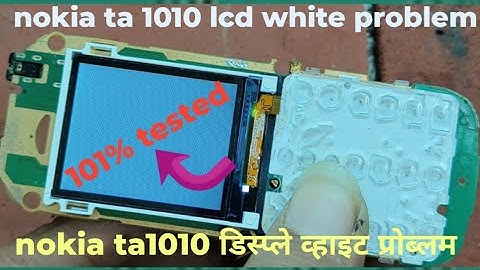 Nokia ta 1010 white display jumper solution | Nokia 1010 white display solution.