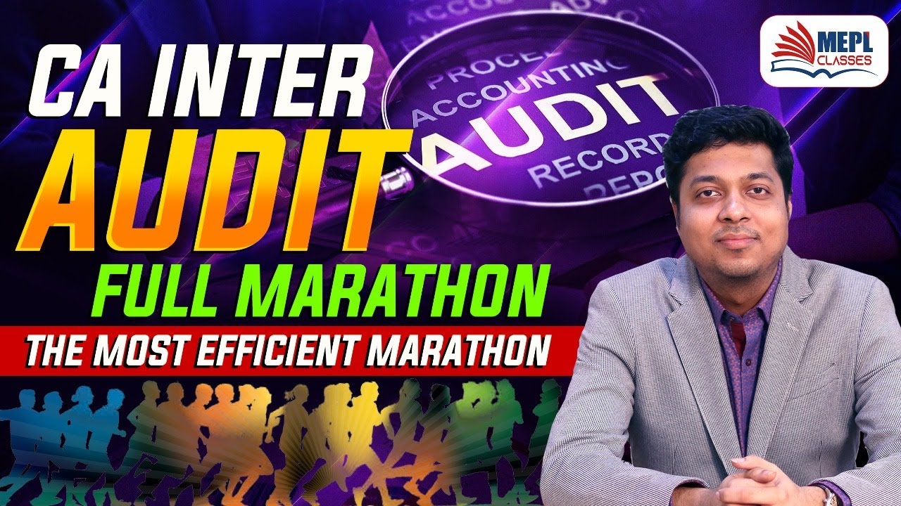 CA Inter Audit Full Marathon | Best Audit Marathon | By Mohit Agarwal ...