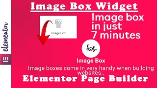 How to add Image Box widget in Elementor