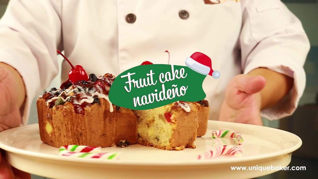 Receta fruit cake navideño - YouTube
