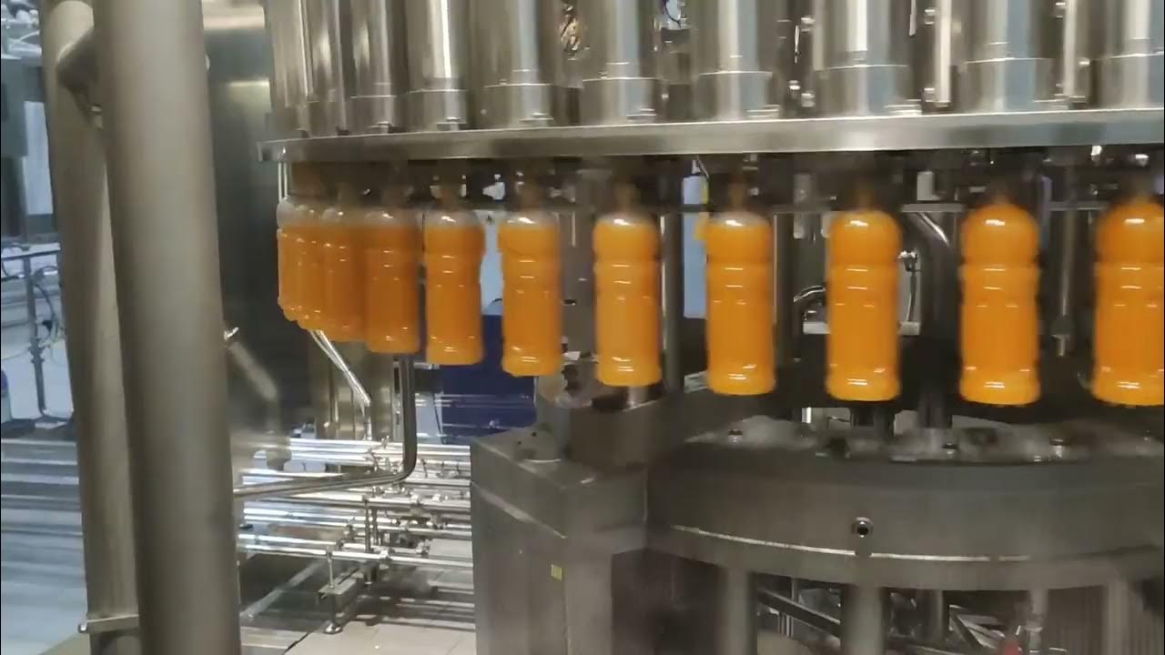 krones Hotfill maaza Filling Machine..... - YouTube