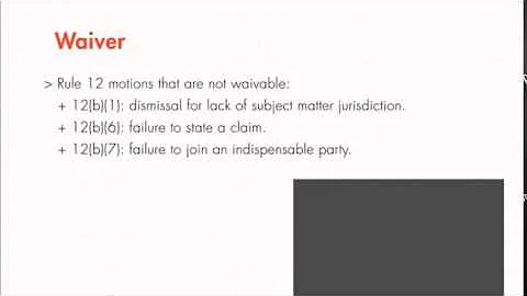 Module 5.3: Motion to Dismiss