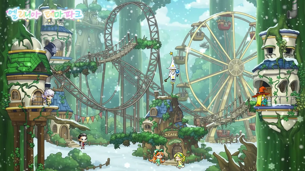 겨울의 엘리니아 테마파크 1시간ㅣEllinia Orchestra Version