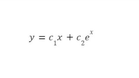 [Tagalog] ELIMINATION OF ARBITRARY CONSTANTS #22 | y=c1x+c2e^x