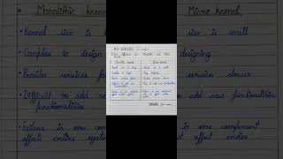 difference between monolithic-kernel and micro-kernel//AKTU PYQ
