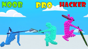 NOOB vs PRO vs HACKER in Angle Fight 3D