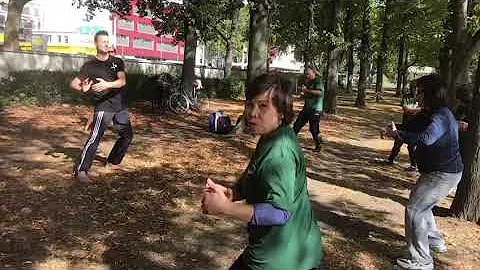 Integral Tai Chi bei Sturmwetter am Aachener Weiher