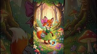 Fox &amp; Light Acorn#aivideo2026#lyuboframeAI2026#aivibes#aicartoondrop #aimotion#LFenergy#softpowerart