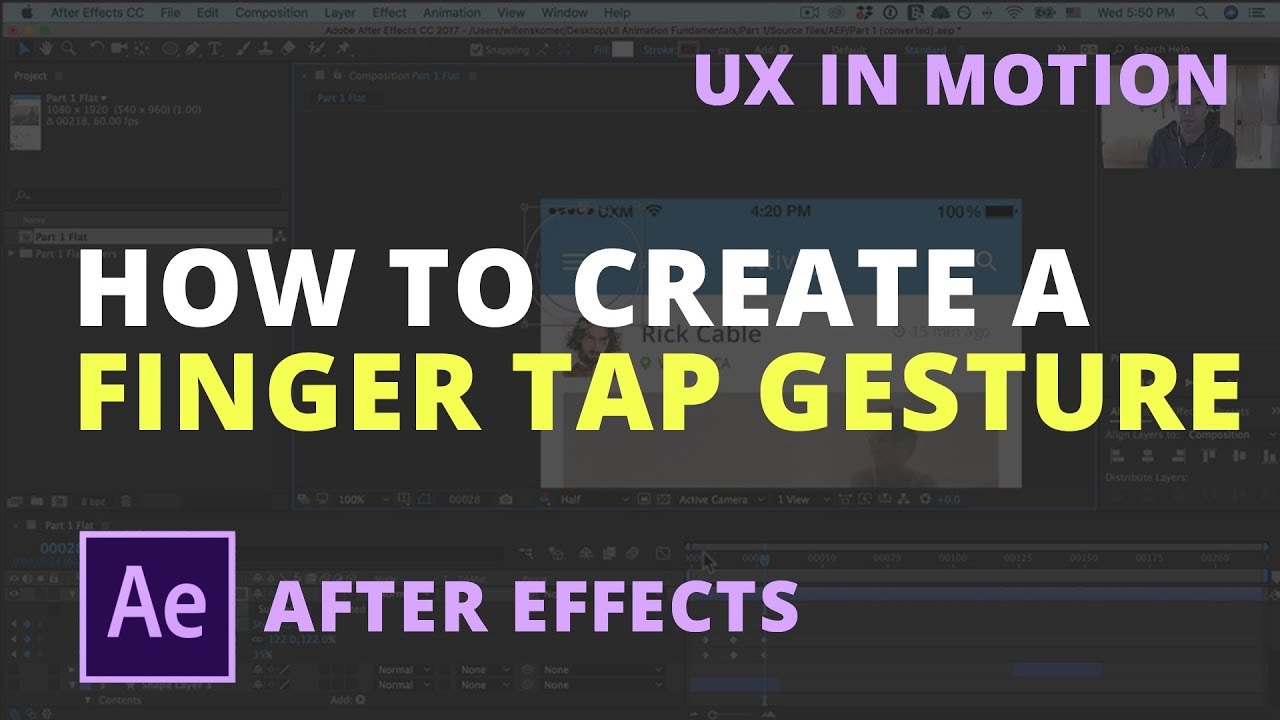 tap gesture after effects download