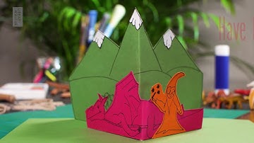 Pop-up Book technique: V Fold