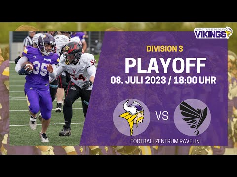 Livestream AFL Playoff Division 3 Dacia Vikings Division Team vs. Swarco Raiders II