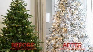 How to Flock a Christmas Tree | Easy, Cheap, Fast Flocking Method