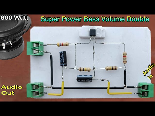 How to Bass Volume Double for Any Amplifier / Simple & Powerful Heavy Bass Booster / Volume Incr 20X class=