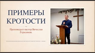 Примеры кротости | Проповедует пастор Вячеслав Герасимов.