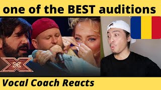 Juriul X Factor Romania în lacrimi! Super 4 cântă Caruso Lucio Dalla Vocal Coach Reaction