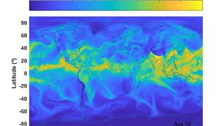 2017 | Atmosphere's Precipitable Water (PW) from ERA5