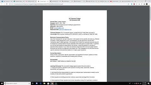 Math 1021 Course Welcome Video