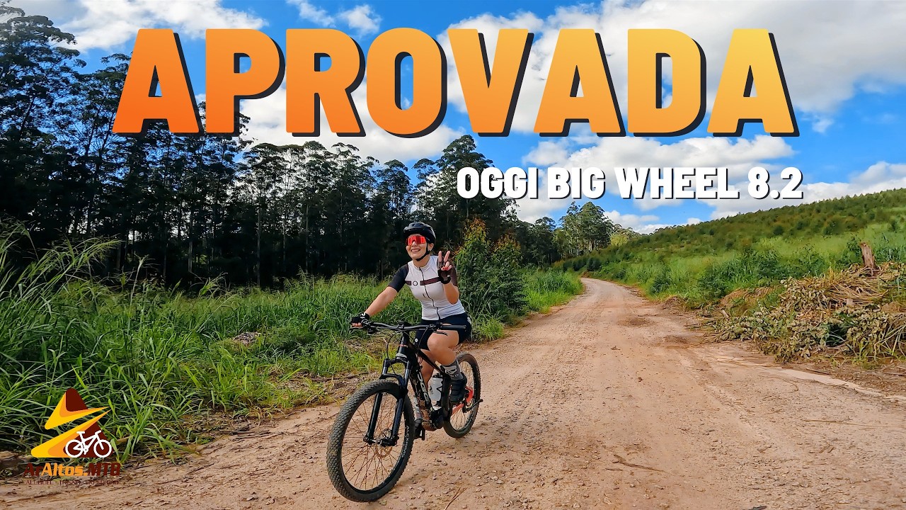 OGGI BIG WHEEL 8.2 na trilha: Sofri para acompanhar a Carol! | CarlosBarrosBike