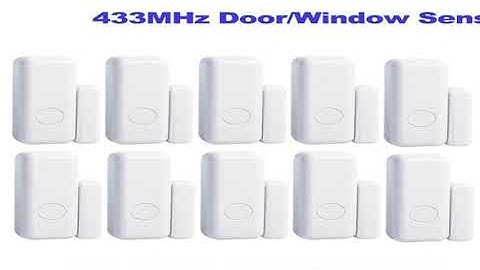 433MHz Wireless Magnetic Door Window Sensor Home for Alarm System App Notification Alerts Window Sen