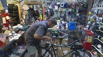 Removing a stuck seatpost.