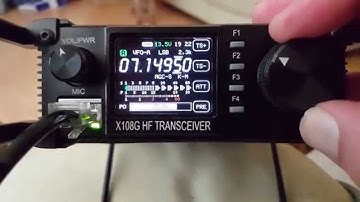 Xiegu X108G out door version menu settings.