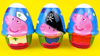 3 Peppa Pig Kinder Surprise Eggs Toys Kinder Egg