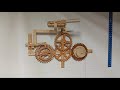 Wooden clockwork mechanism fly fan upgrade