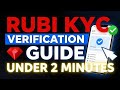Rubi Network: How to Complete KYC Verification Fast