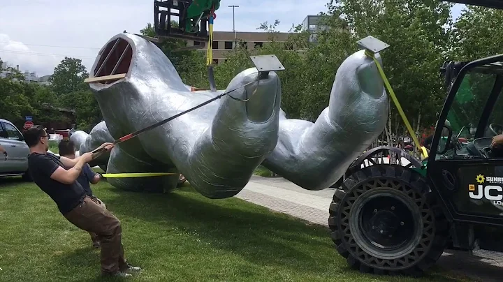 Tony Tassets giant hand sculpture