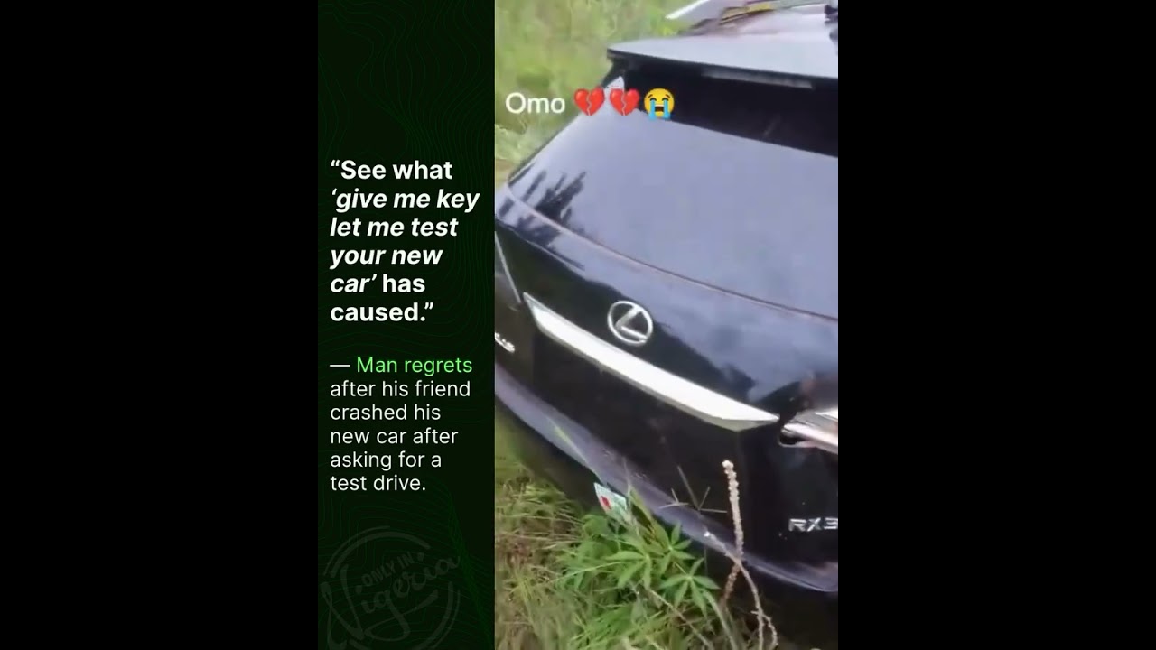 Man regrets letting friend test-drive his new car after crash