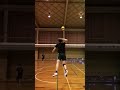 【バレーボール】助走➡角度のあるスパイク(後ろからのアングル) #Shorts