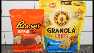 Reese’s Dipped Animal Crackers & Honey Bunches of Oats Blueberry Granola Chips Review