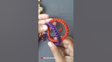 How to Make macrame bracelet simple #macrame #macramebracelet #macrametutorial  #short