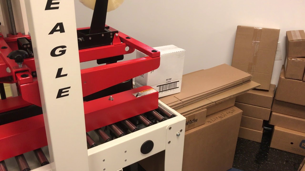 Eagle T-100SM Carton Sealer (white carton test)