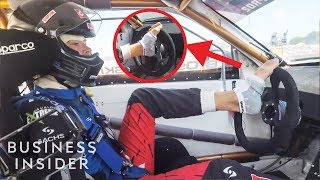 Pro Drifter Drives With His Feet