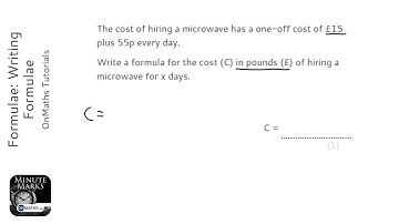 Formulae: Writing Formulae (Grade 4) - OnMaths GCSE Maths Revision