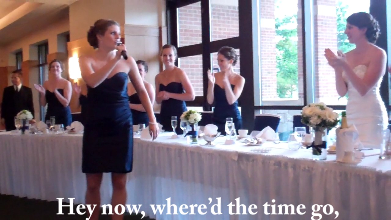 Maid of honor speech sister song dance AWESOME