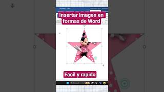 insertar imagen en formas de Microsoft Word #word #trucos #tutorial #sencillo #viral #shortsfeed