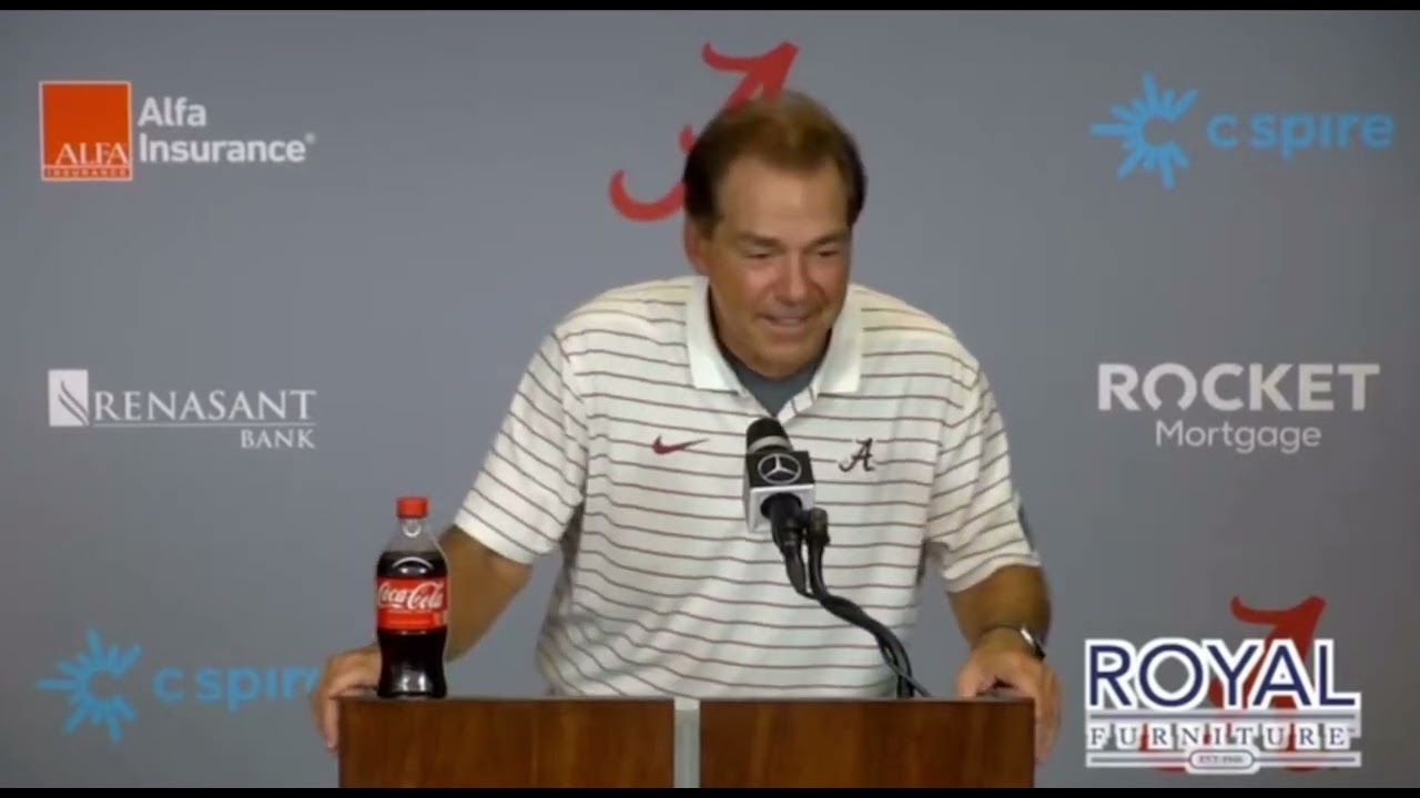 Nick Saban Press Conference after Alabama win over Utah State