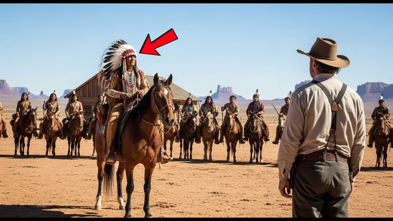 Rancher Gives Water To Wounded Native... Right Next Entire Tribes Arrive On Horseback.