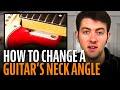 Change the angle of a neck with StewMac Neck Shims