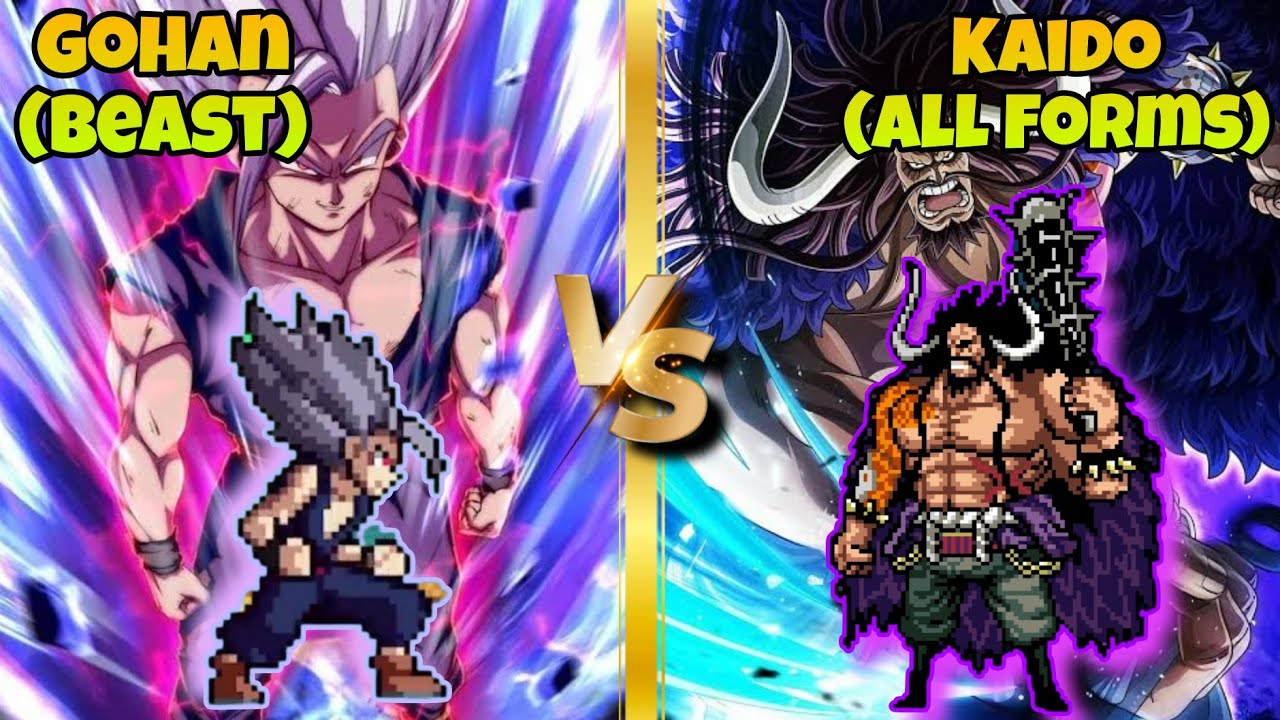 Jump Force MUGEN - Gohan (Beast) vs Kaido (All Forms)