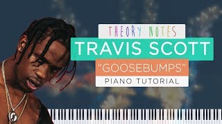 Video thumbnail of "How to Play Travis Scott ft. Kendrick Lamar - Goosebumps | Theory Notes Piano Tutorial"