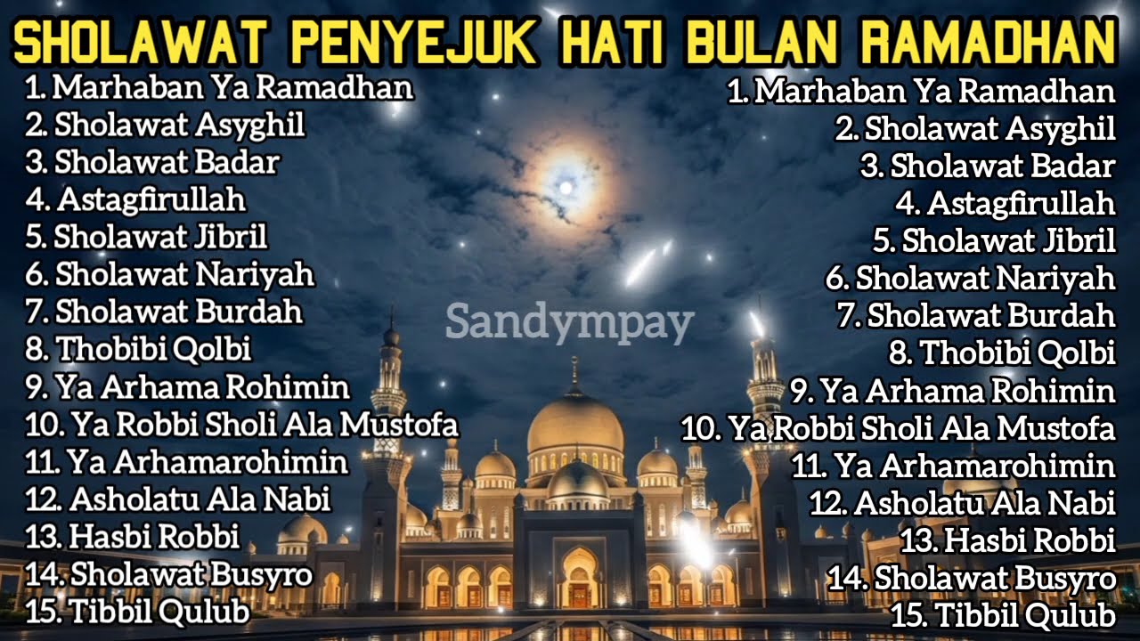 SHOLAWAT NABI MALAM JUMAT RAMADHAN 2026 PENYEJUK HATI