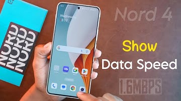 Enable Oneplus Nord 4 Internet Speed Meter on Notification Bar| Oneplus Nord 4 Data Speed Show