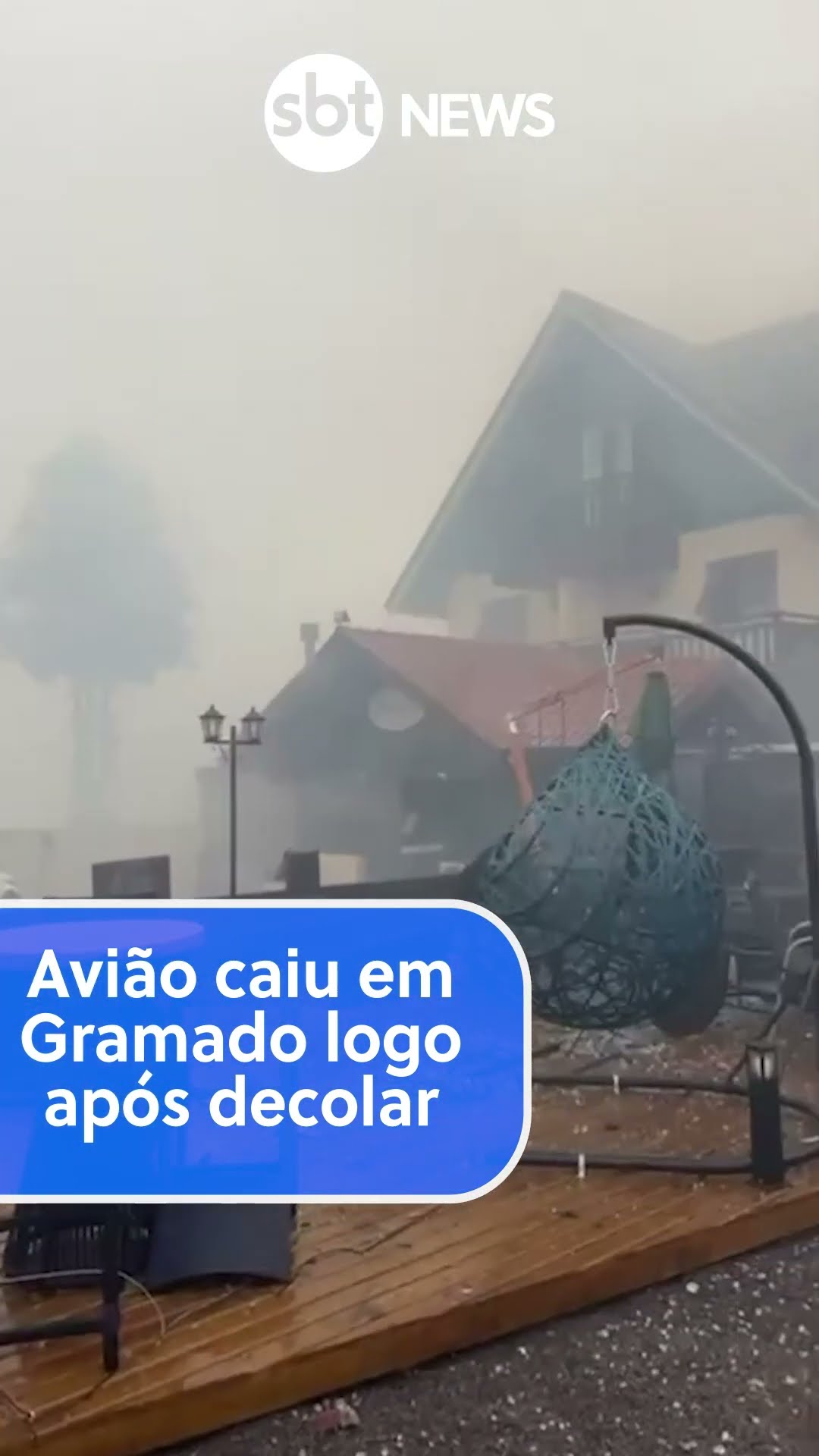Avião caiu em Gramado logo após decolar